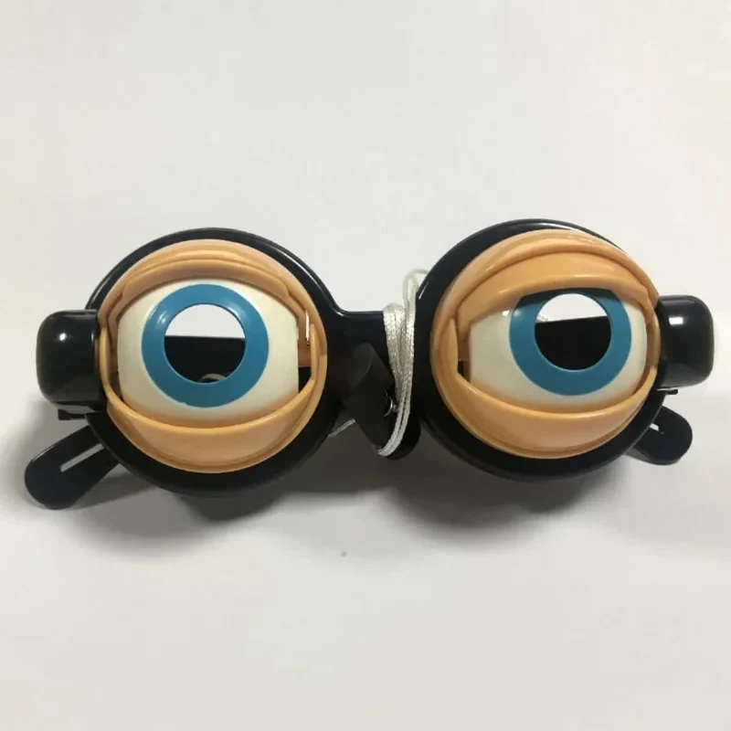 Halloween Funny Glasses with Moving Eyelids on a String for Parties