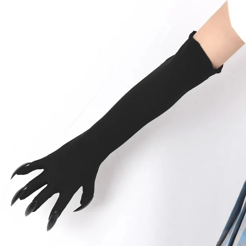 Halloween Long Gloves with Claws Witch Costume Party