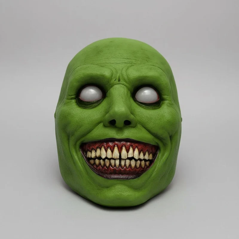 Halloween Demon Scary Smile Full-Face Latex Mask with Elastic Strap