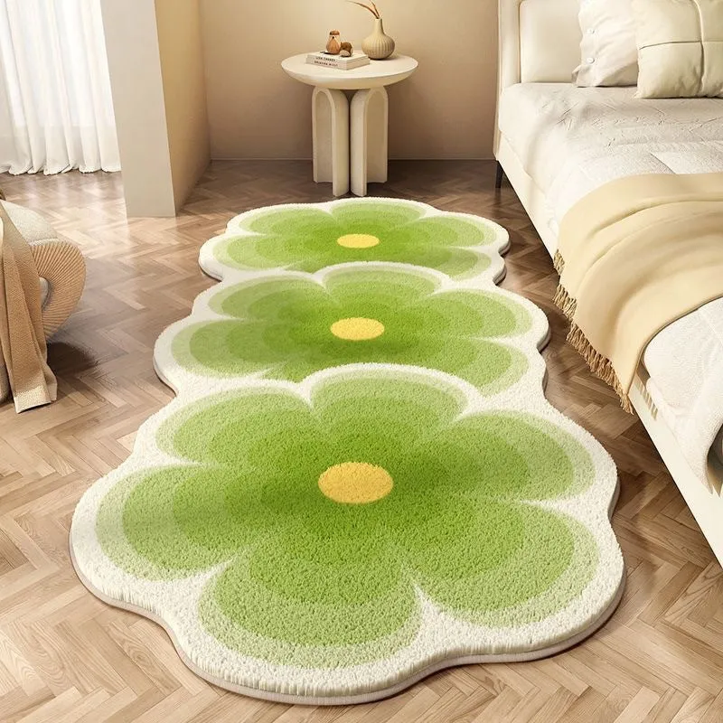 Süßer blumenförmiger Teppich