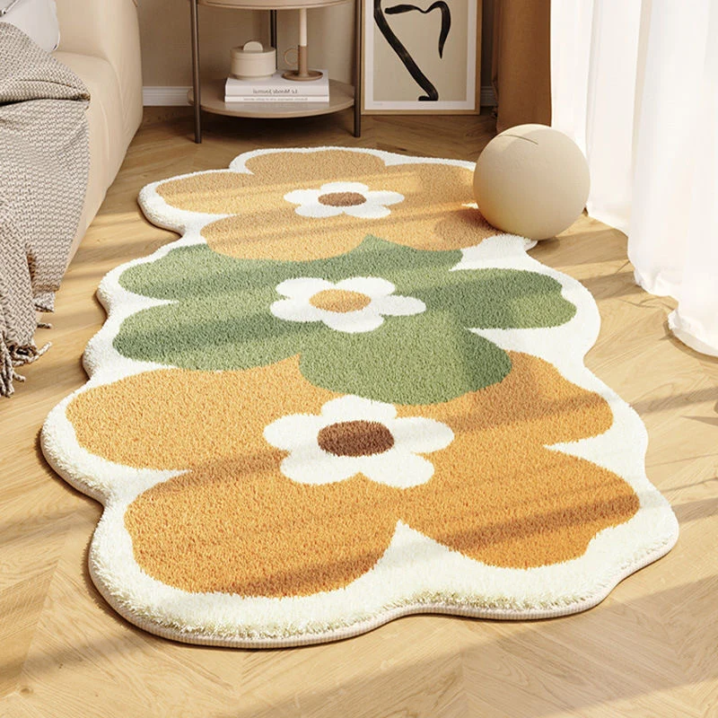 Süßer blumenförmiger Teppich