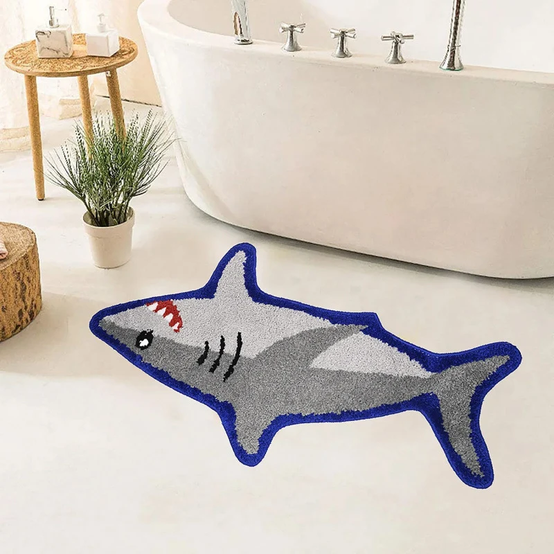 Fischgeschäftförmige dekorative Badematte