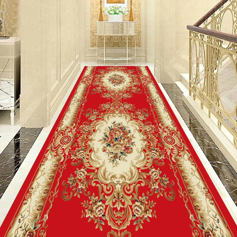 Elegante Vintage Blumenmuster Tischläufer