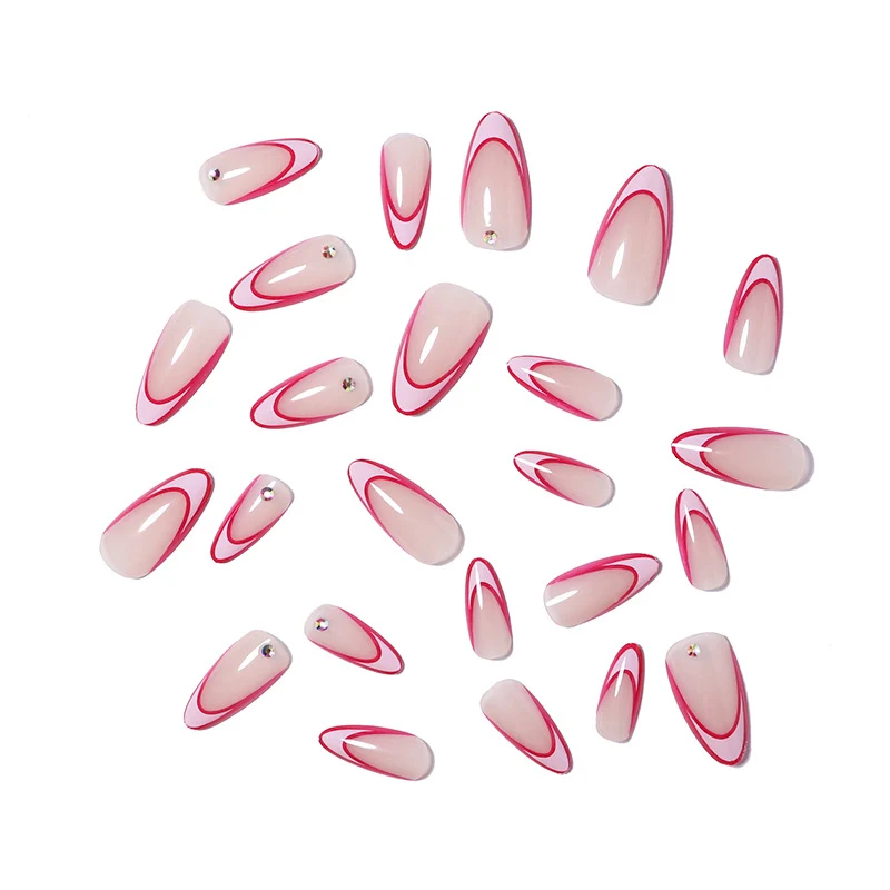 Künstlerische Stiletto Nagelkunst Verlängerungen Karnz