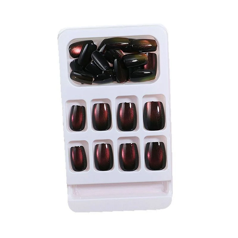Künstlerische Ombre Press-On Nagelkunst Karnz