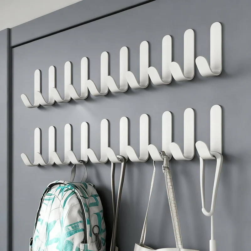 Aluminium-Wandhaken mit Klebefläche