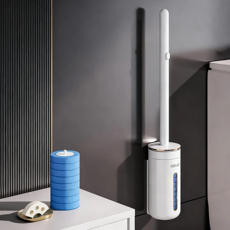 Toilettenbürste mit austauschbaren Köpfen