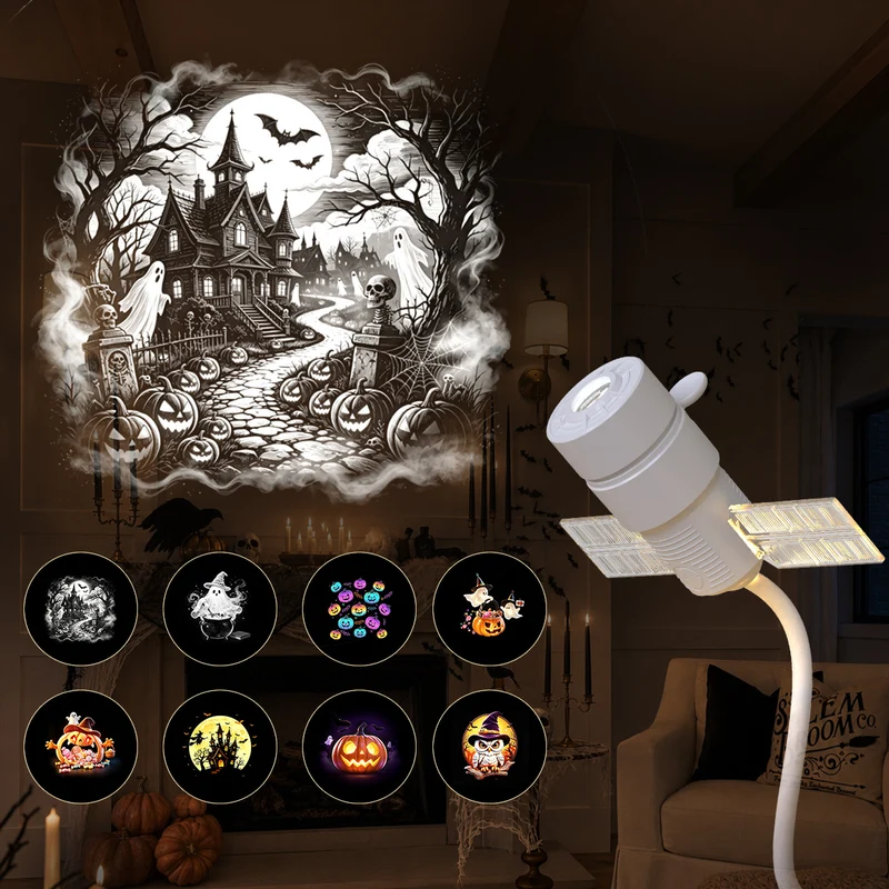 Halloween-Sternenhimmel-Projektionsleuchte mit USB