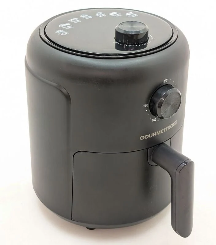 B-Ware GOURMETmaxx Heißluft-Fritteuse 1000 W schwarz fettarm gesund kochen