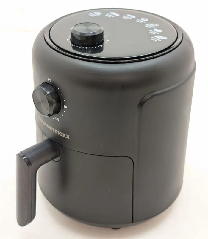B-Ware GOURMETmaxx Heißluft-Fritteuse 1000 W schwarz fettarm gesund kochen