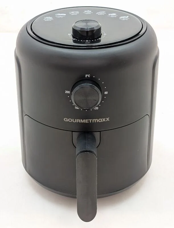 B-Ware GOURMETmaxx Heißluft-Fritteuse 1000 W schwarz fettarm gesund kochen