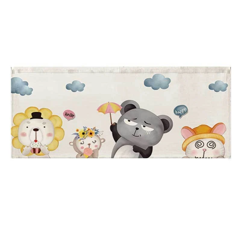 Illustrierte Panda-Familie Leinwand Wandkunst für das Kinderzimmer