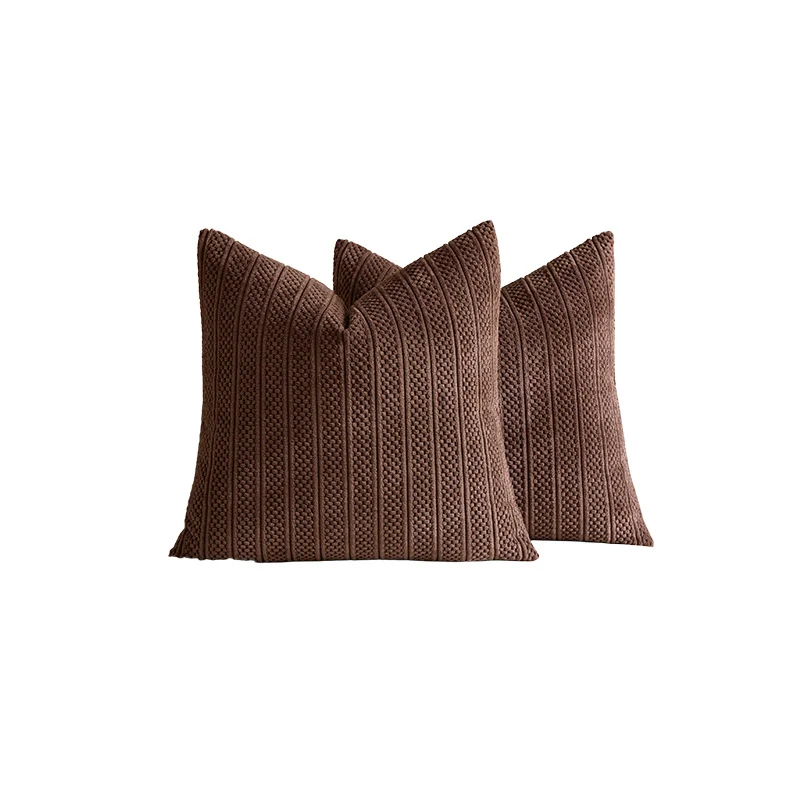 Chunky Ribbed Strick Quadrat Kissenbezüge Set
