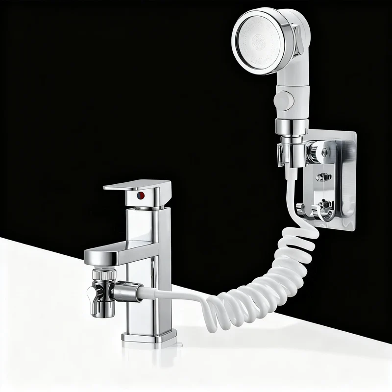 Wasserhahn-Aufsatz mit Duschkopf und Filterung