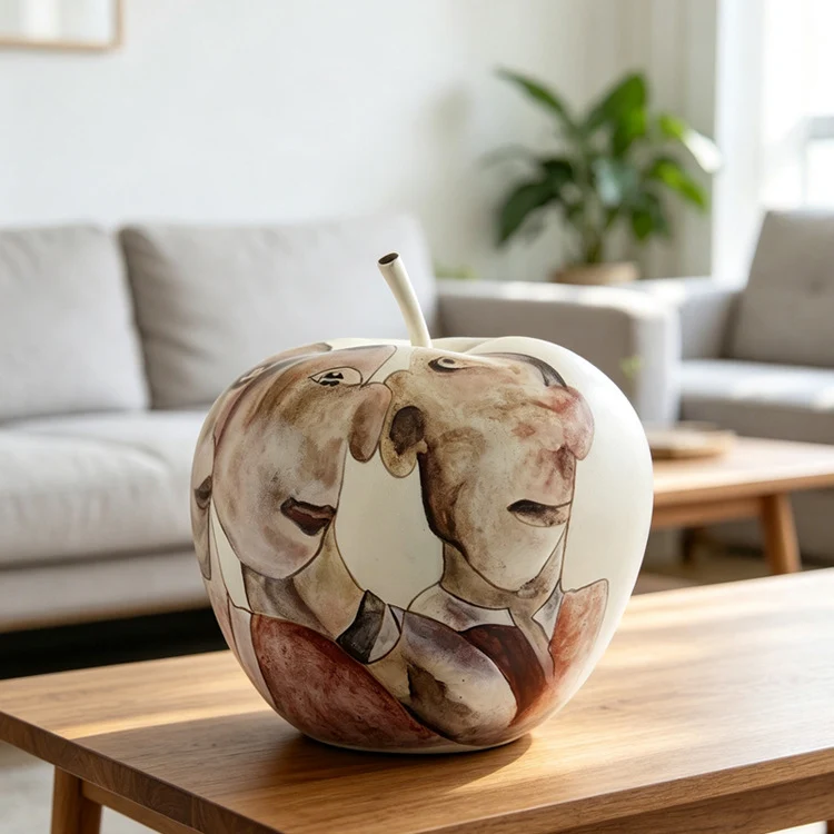 Künstlerische dekorative Apfelskulptur