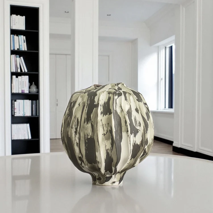 Künstlerische Texturierte Dekorative Vase