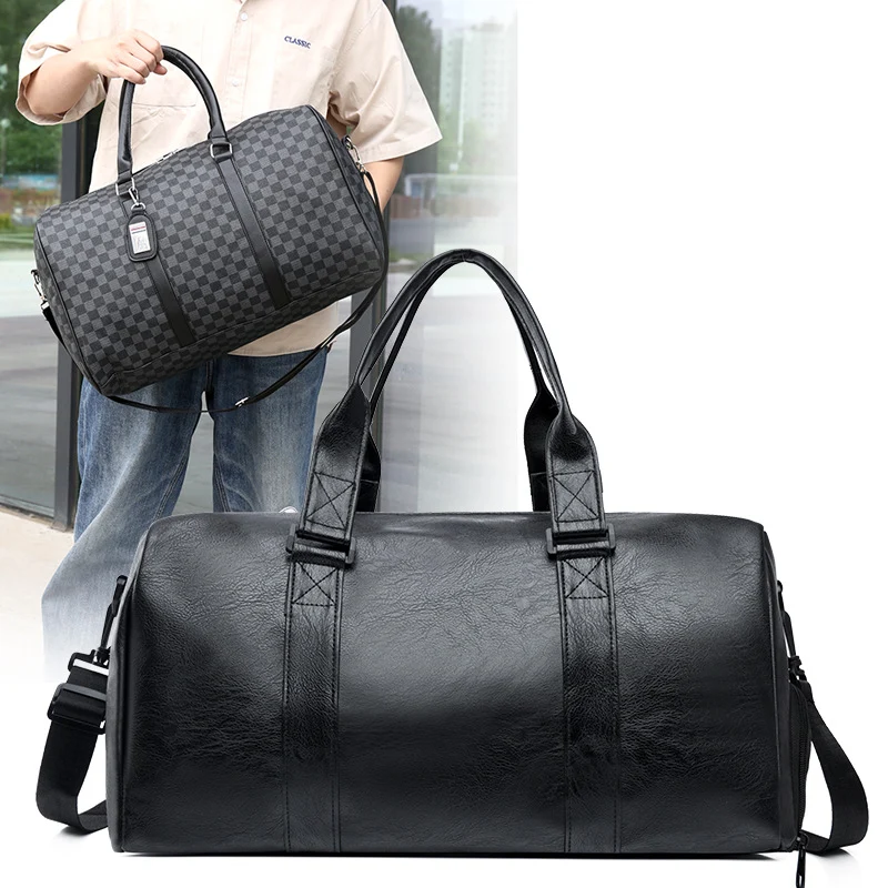 Stylische Schachbrett Reisetasche Karnz