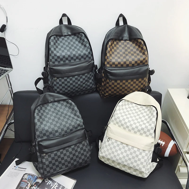 Modische Karomuster-Rucksack Karnz