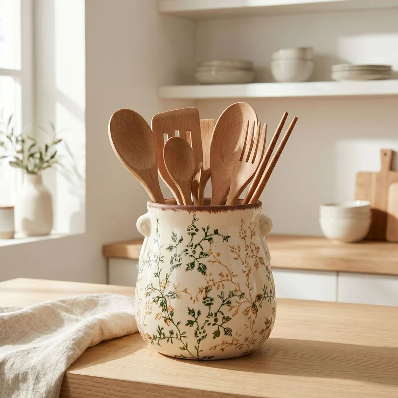 Handgefertigter Keramik Blumentopf Karnz
