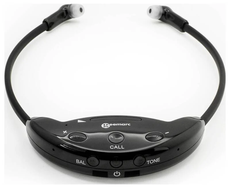 B-Ware Geemarc Cl7700 Hi Fi In Ear Kopfhörer Bluetooth Funk Stereo Schwarz Lautstärke