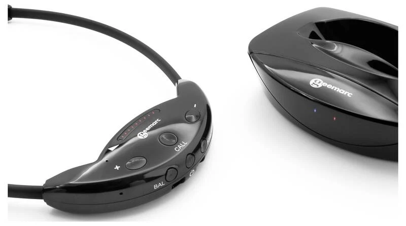 B-Ware Geemarc Cl7700 Hi Fi In Ear Kopfhörer Bluetooth Funk Stereo Schwarz Lautstärke