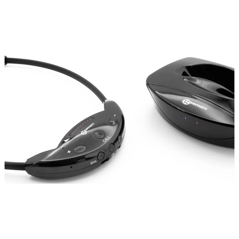 B-Ware Geemarc Cl7700 Hi Fi In Ear Kopfhörer Bluetooth Funk Stereo Schwarz Lautstärke