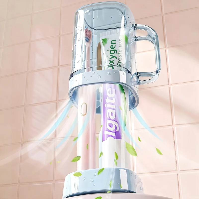 Zahnputzbecher mit verstellbarer Höhe, modernes Design