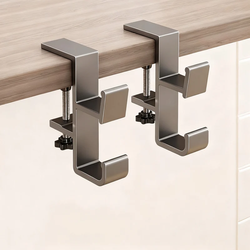 Verstellbarer Tisch-Rucksackhaken aus Aluminium