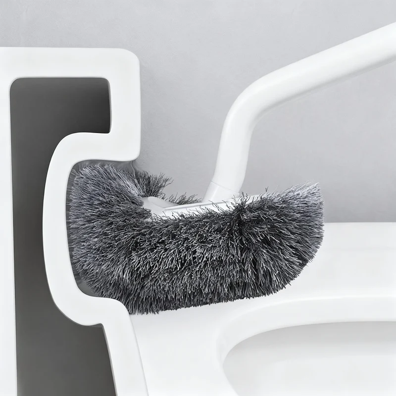 Toilettenbürste mit langem Griff, wandhängbar