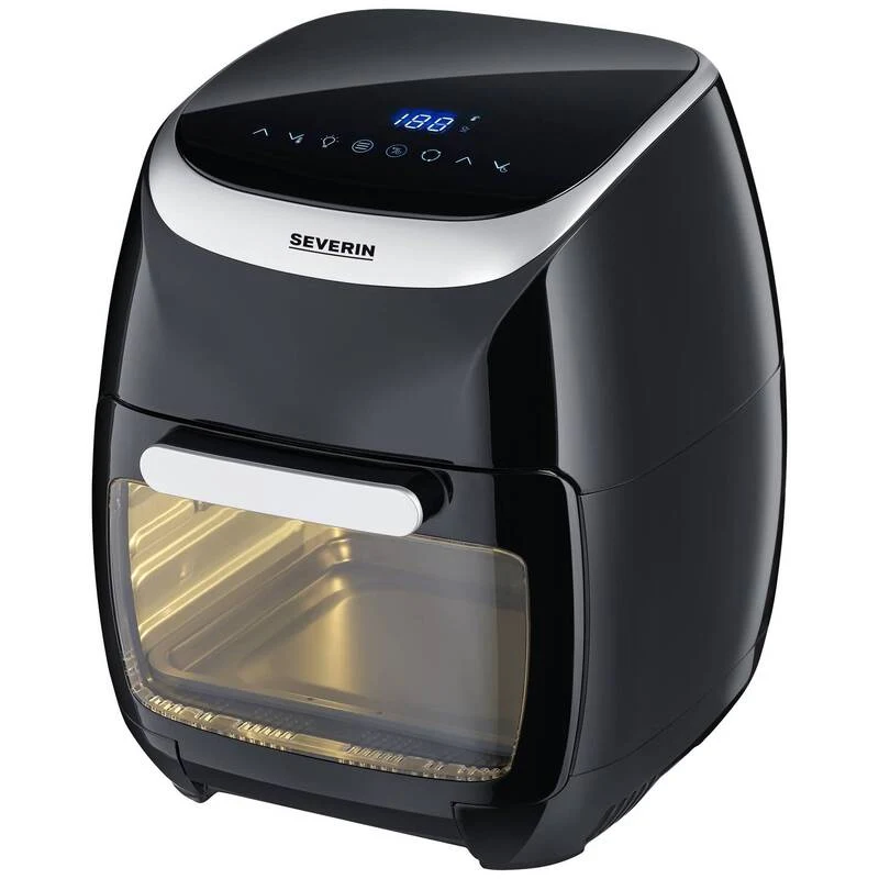 B-Ware Severin Fritteuse FR 2446 Heißluftgarer Airfryer Heißluftfunktion schwarz 11L
