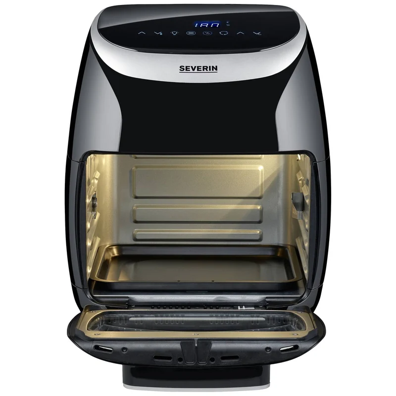 B-Ware Severin Fritteuse FR 2446 Heißluftgarer Airfryer Heißluftfunktion schwarz 11L