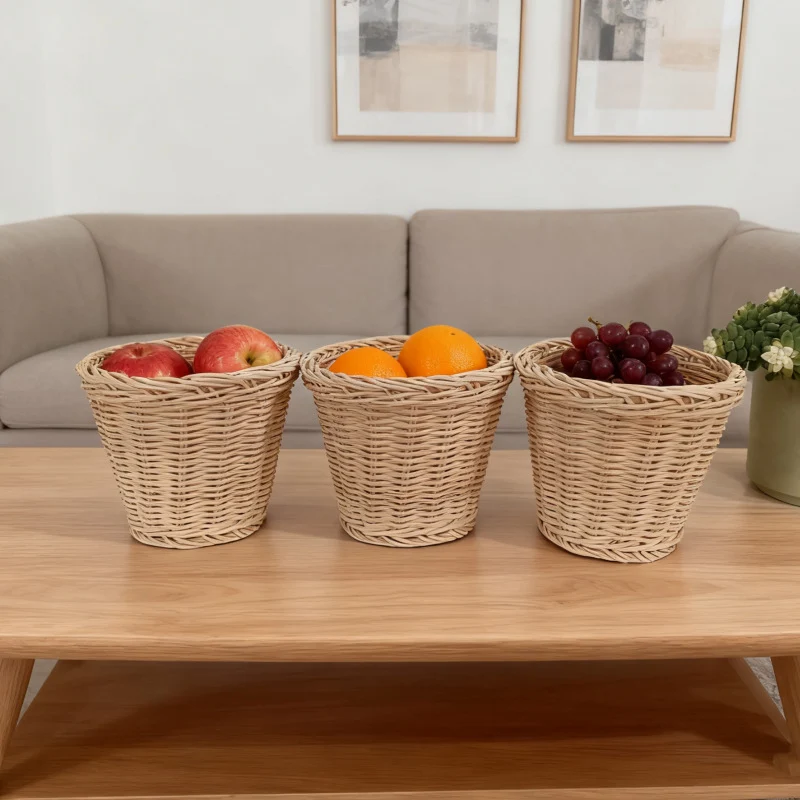 Dekorative natürliche geflochtene Obstlagerkörbe Karnz