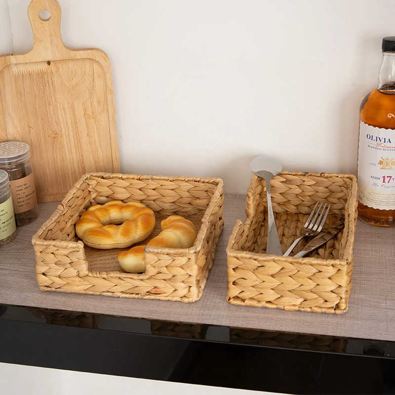 Handgefertigter natürlicher Rattan-Organizer Karnz