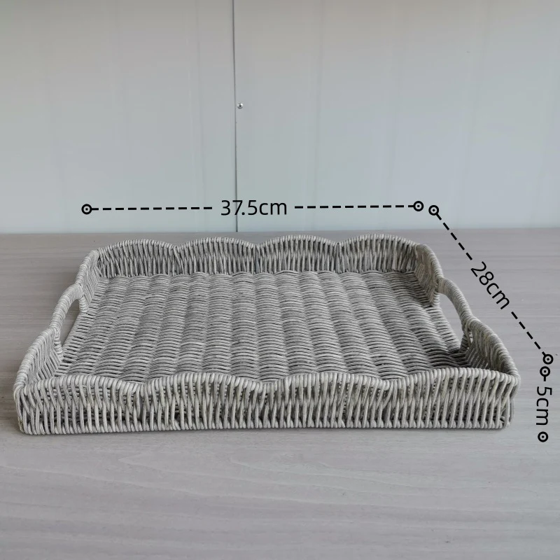 Elegante gewebte Servierplatte Karnz