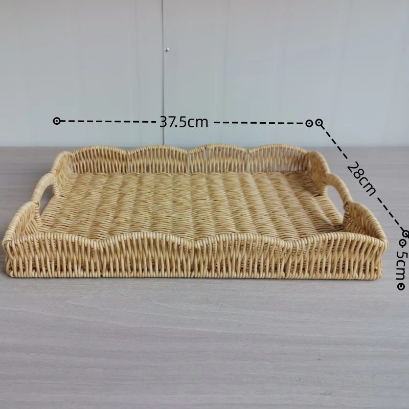 Elegante gewebte Servierplatte Karnz