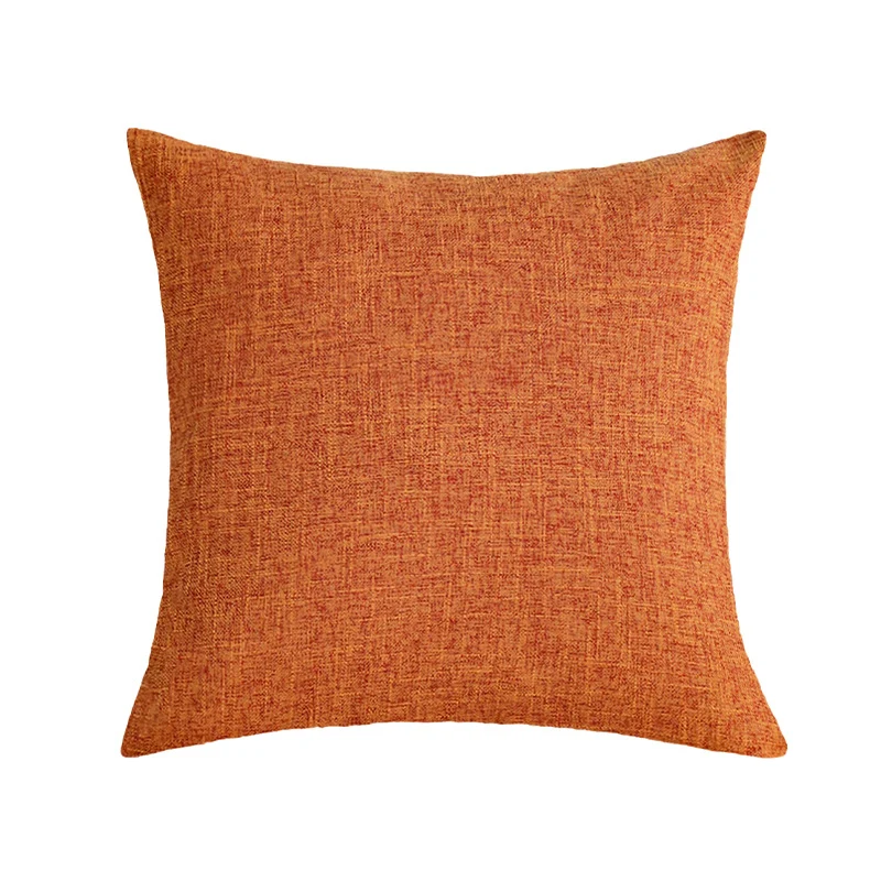 Quadratischer Kissenbezug im modernen Strukturgewebe mit softem Leinen-Feeling und verdecktem Reißverschluss Karnz