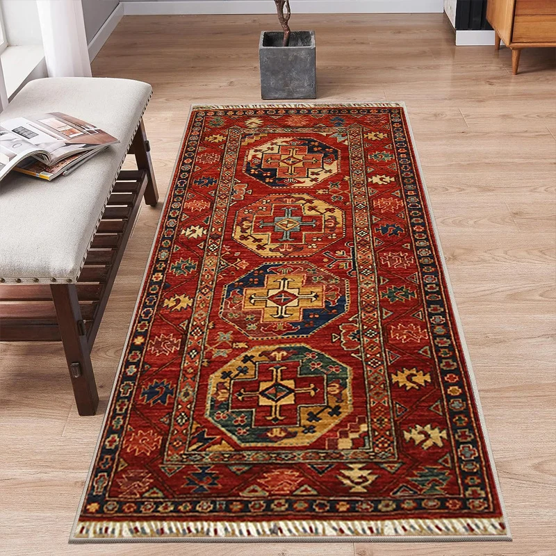 Vintage-inspirierter geometrischer Teppich
