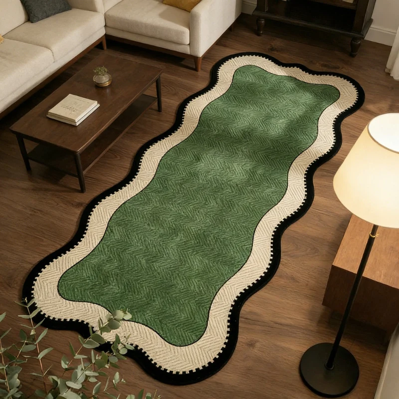 Stylischer Läufer mit gewelltem Rand