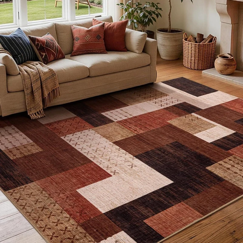 Stylischer geometrischer Teppich
