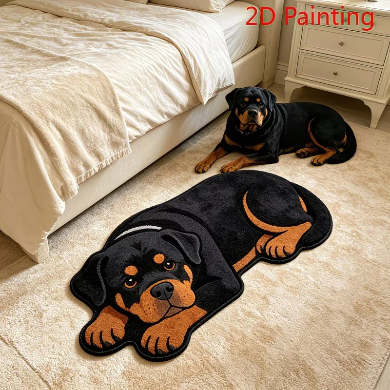 Rottweiler-Themen Dekorativer Teppich