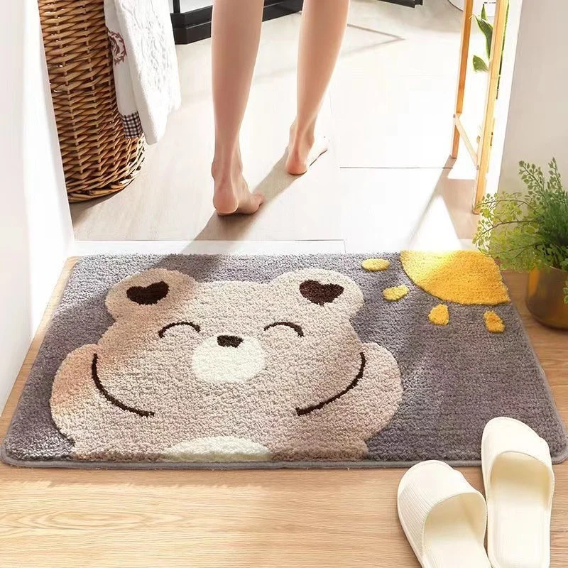 Verspielte katzenmotivierte Badematte