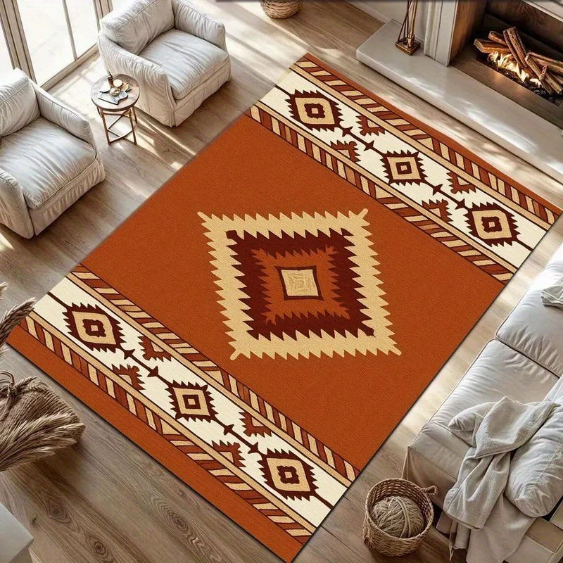 Geometrisches Tribal-Muster-Bereichsteppich