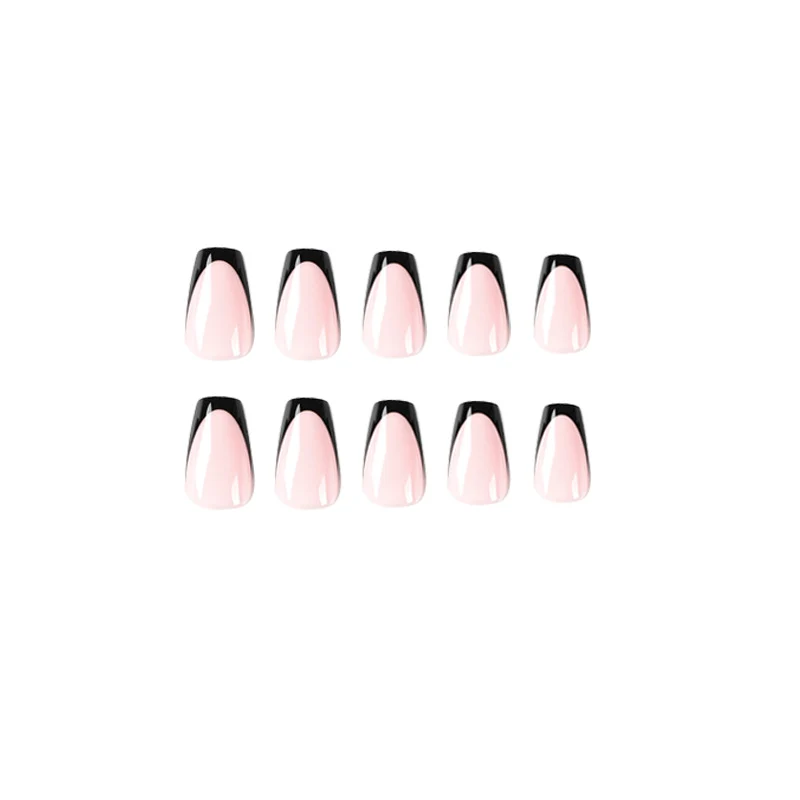 Elegante Stiletto-Nägel mit kontrastierendem French-Tip Karnz