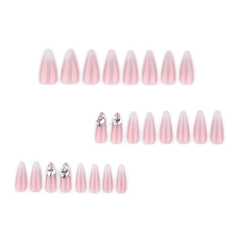 Elegante Stiletto-Kunstnägel mit Glitzerakzenten Karnz