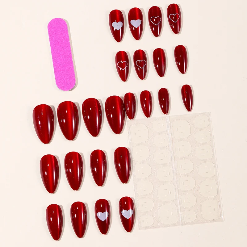 Herz Akzent Acryl Nageldesign Karnz
