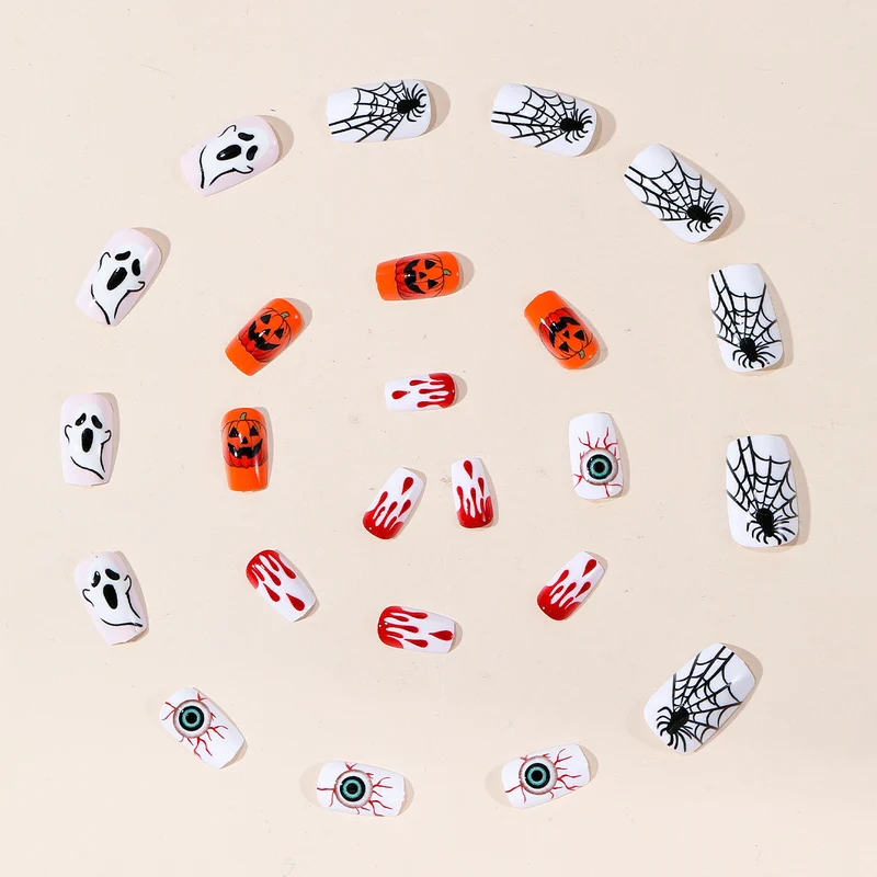 Halloween-Themen 3D Acryl Nagelkunst Set Karnz