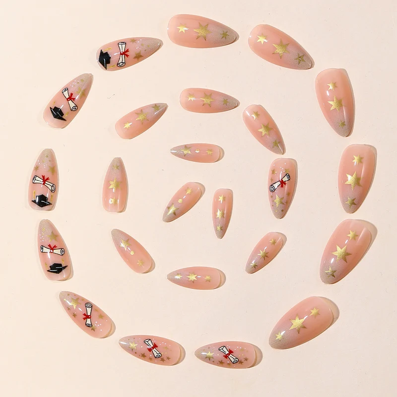 Absolventenfeier Nagelkunst Set Karnz