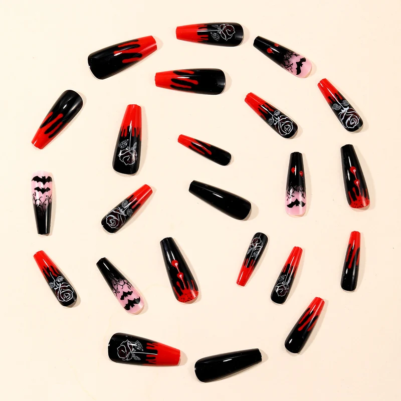 Gothic-Themen Stiletto Nail Art Extensions Karnz