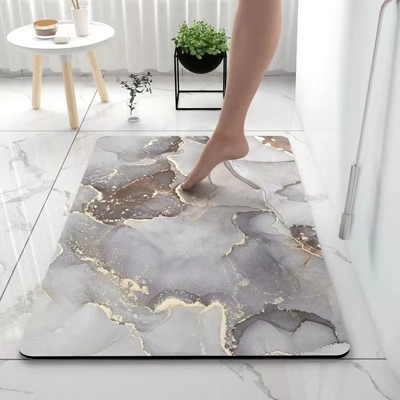 Abstraktes Marmor Design Badematte