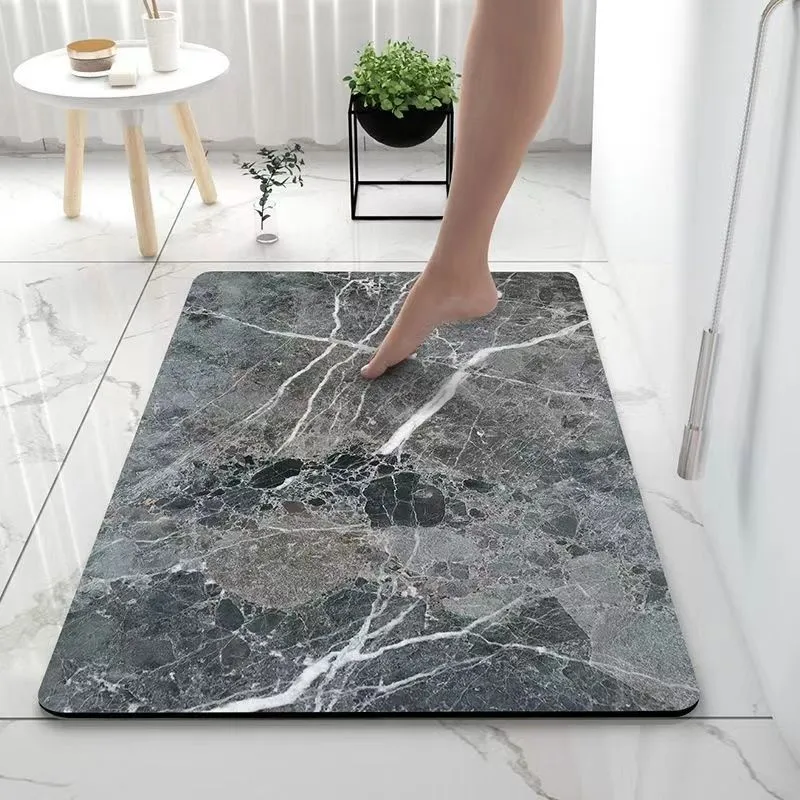 Abstraktes Marmor Design Badematte